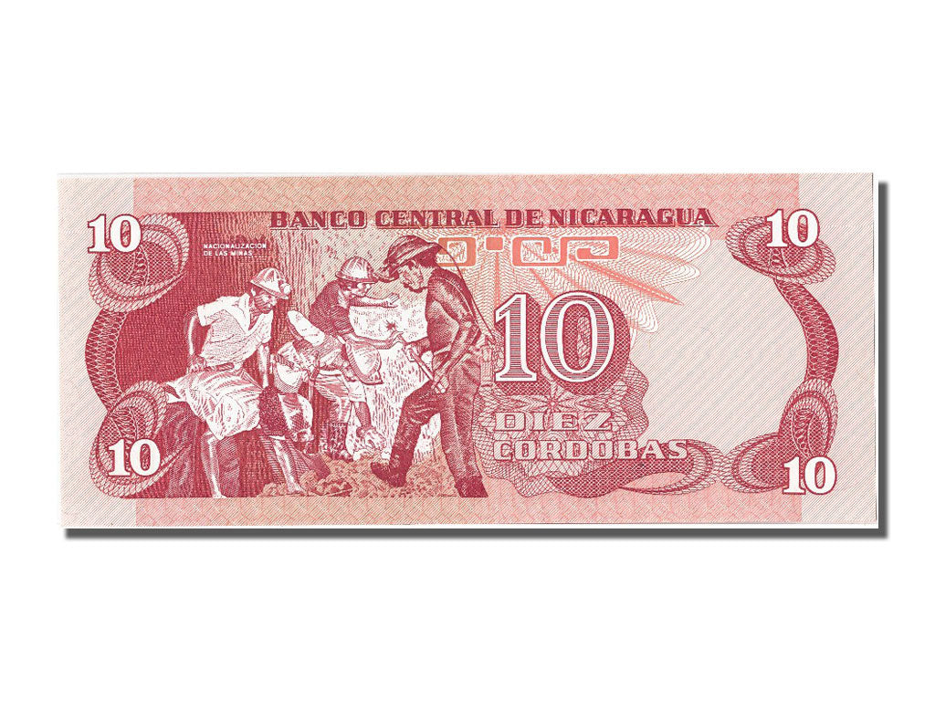Banknote, Nicaragua, 10 Cordobas, 1979, UNC(65-70)