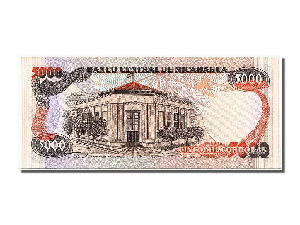 Banknote, Nicaragua, 5000 Cordobas, 1985, 1985-06-11, UNC(65-70)
