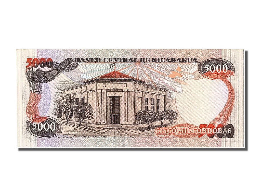 Banknote, Nicaragua, 5000 Cordobas, 1985, 1985-06-11, UNC(65-70)