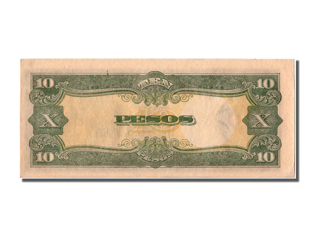 Philippines, 10 Pesos, 1943, KM #111a, AU(55-58), 0025400