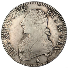 FRANCE, Ecu, 1791, Paris, EF(40-45), Silver, Gadoury #356, 29.39