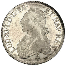 FRANCE, Ecu, 1790, Paris, EF(40-45), Silver, Gadoury #356, 29.46