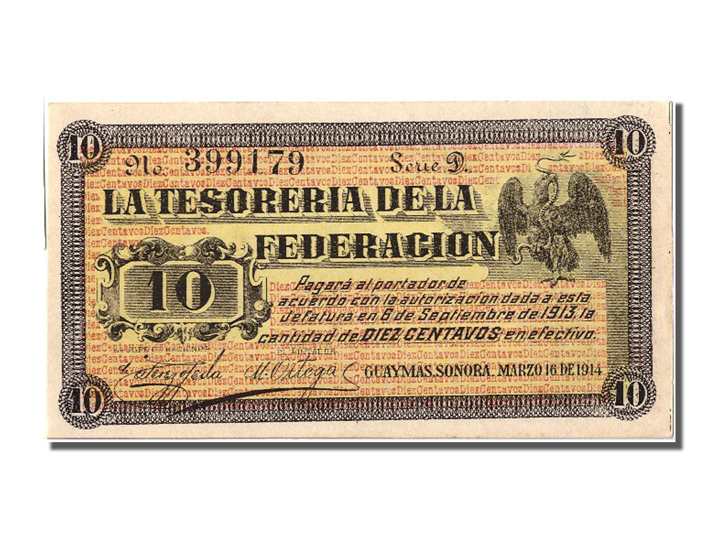 Mexico - Revolutionary, 10 Centavos, 1914, KM #S1058, 1914-03-16, UNC(65-70),...