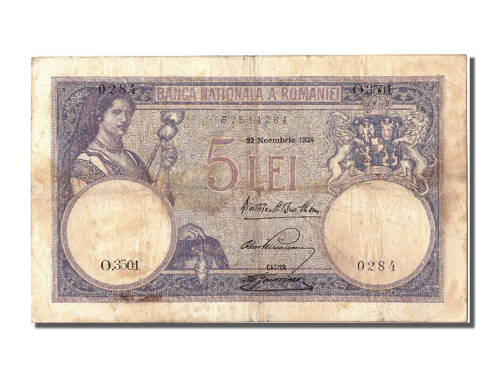 Romania, 5 Lei, 1928, KM #19a, 1928-11-22, EF(40-45), 87514284