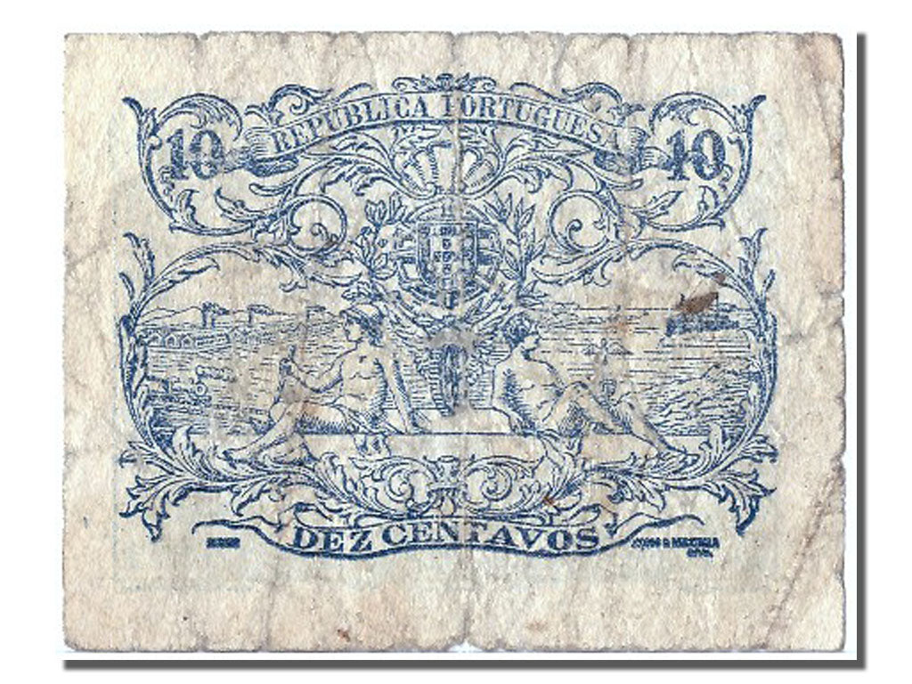 Portugal, 10 Centavos type 1917