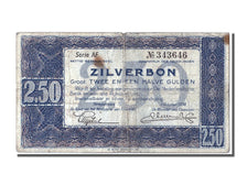 Netherlands, 2 1/2 Gulden, 1938, KM #62, 1938-10-01, VF(20-25), AF 343646