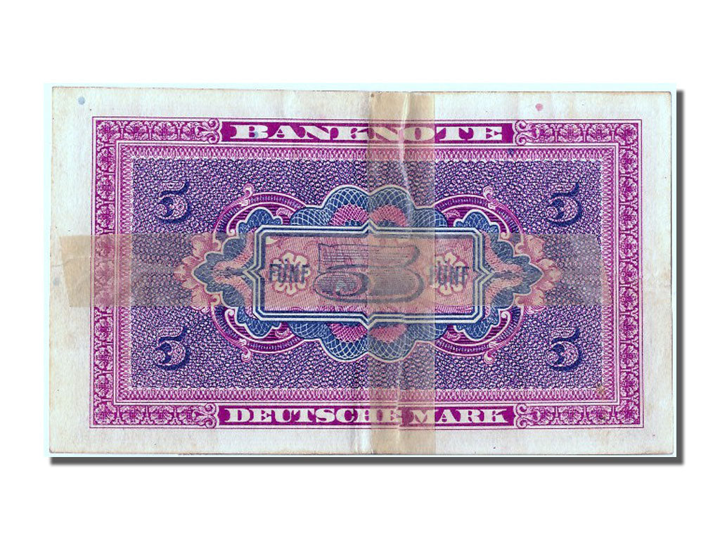 Banknote, GERMANY - FEDERAL REPUBLIC, 5 Deutsche Mark, 1948, VG(8-10)