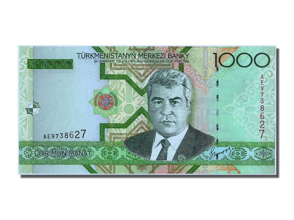 Banconote, Turkmenistan, 1000 Manat, 2005, FDS