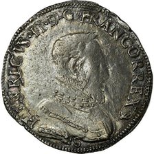 Moneta, Francja, Teston, 1556, Bayonne, VF(30-35), Srebro, Duplessy:983