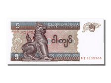 Banknot, Myanmar, 5 Kyats, UNC(65-70)