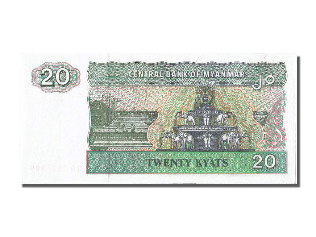 Banconote, Myanmar, 20 Kyats, FDS