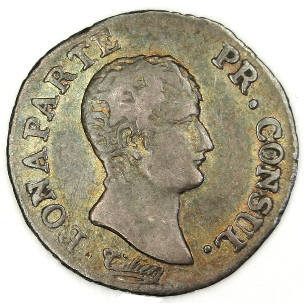 FRANCE, Napoléon I, 1/4 Franc, 1804, Toulouse, KM #653.6, VF(30-35), Silver, G..