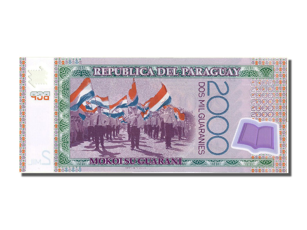 Banknot, Paragwaj, 2000 Guaranies, 2008, UNC(65-70)