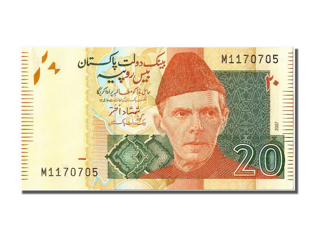 Banknote, Pakistan, 20 Rupees, 2007, UNC(65-70)