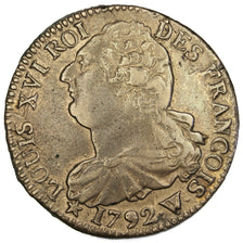 Monnaie, France, 2 sols françois, 2 Sols, 1792, Lille, TTB, Bronze, Gadoury:25