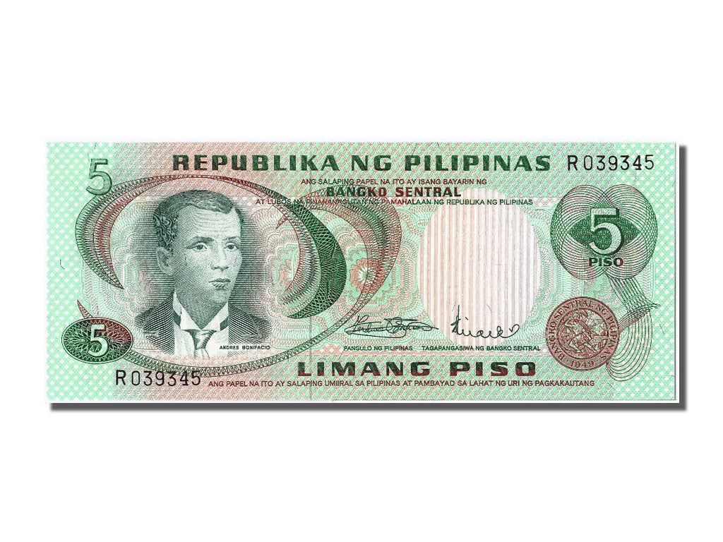 Banknote, Philippines, 5 Piso, UNC(65-70)