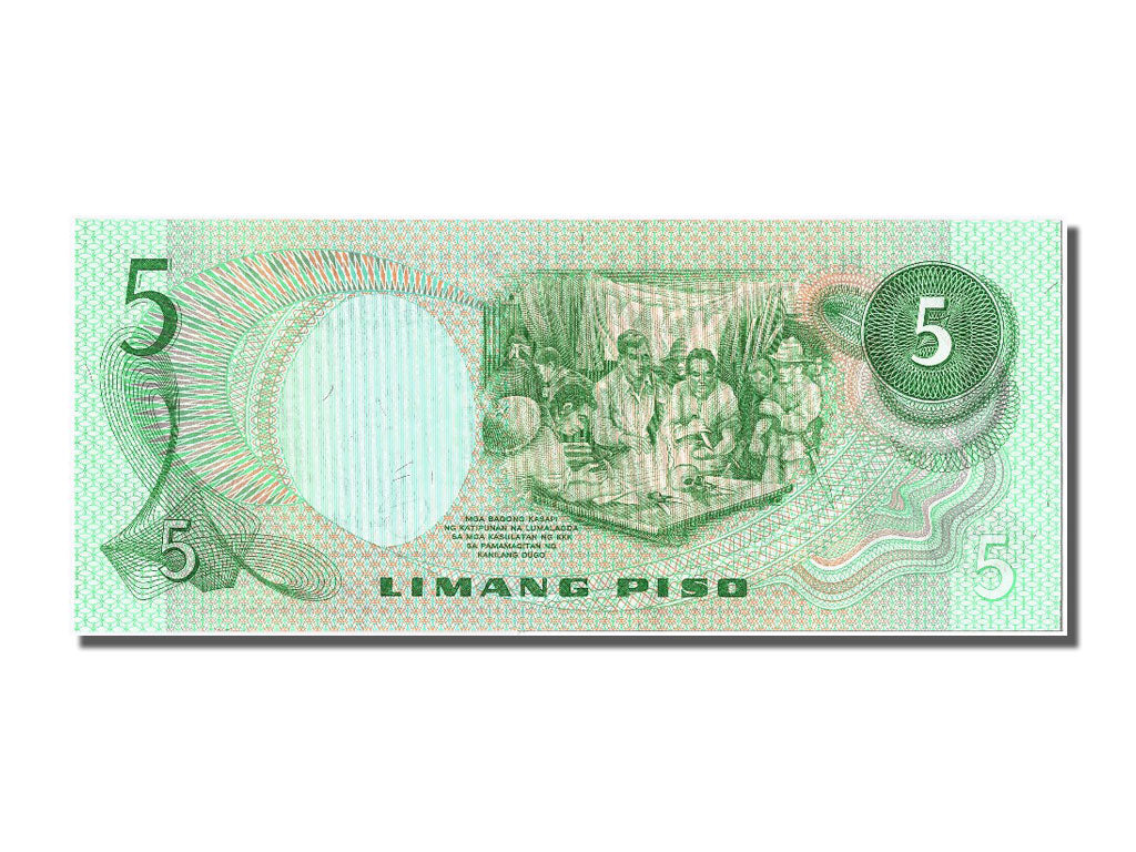 Biljet, Fillipijnen, 5 Piso, NIEUW