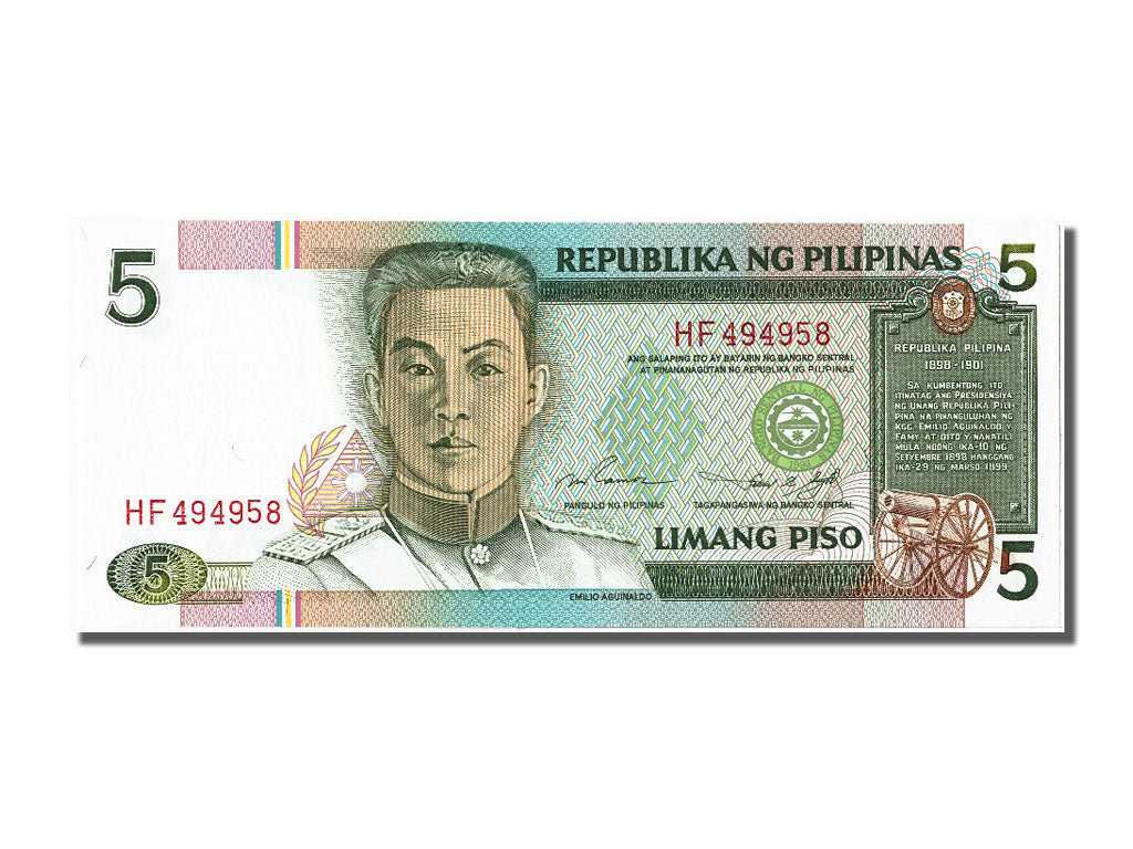 Banknote, Philippines, 5 Piso, UNC(65-70)