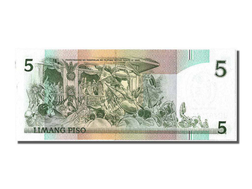 Philippines, 5 Piso, 1987, KM #176a, 1987-10-18, UNC(65-70), JD497144