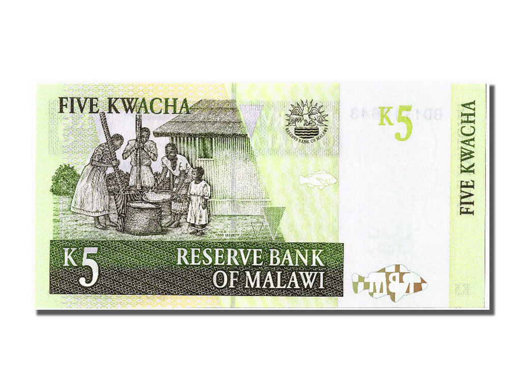 Banknote, Malawi, 5 Kwacha, 2005, 2005-12-01, UNC(65-70)