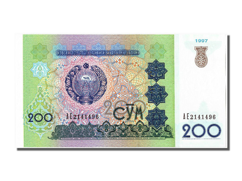 Geldschein, Uzbekistan, 200 Sum, 1997, UNZ