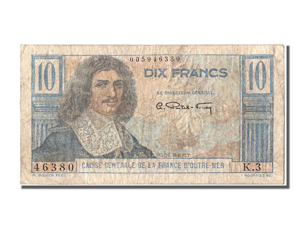 French Equatorial Africa, 10 Francs, KM #21, VF(30-35), K.3 46380