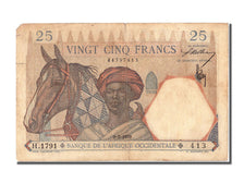 French West Africa, 25 Francs, 1939, KM #22, 1939-03-09, VF(30-35), H.1791 413