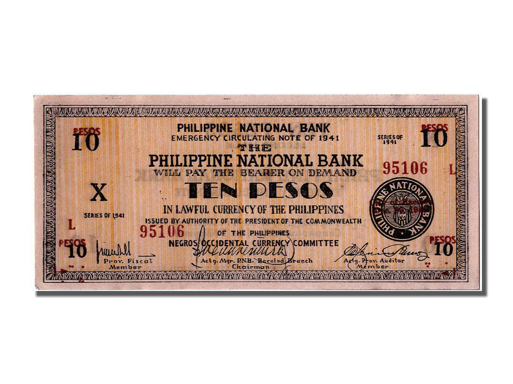 Banknote, Philippines, 10 Pesos, 1941, UNC(63)