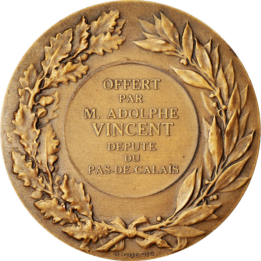 France, Medal, Marianne, Offert par Adolphe Vincent, Député du Pas-de-Calais