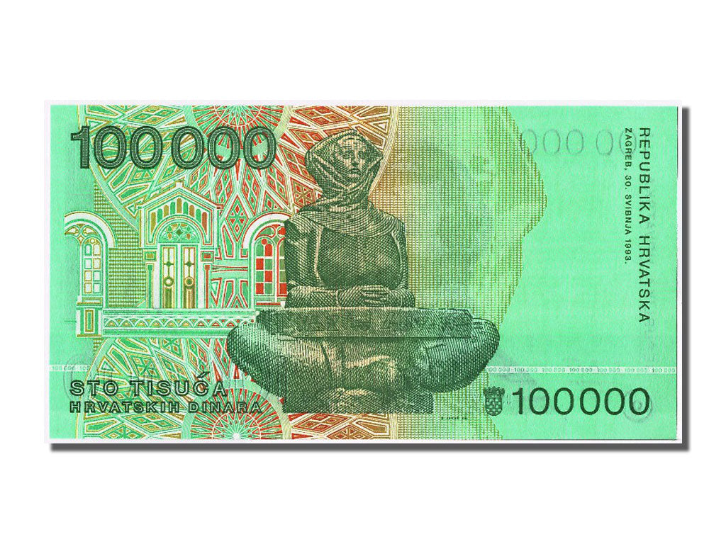Banknote, Croatia, 100,000 Dinara, 1993, 1993-05-30, UNC(65-70)