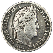 FRANCE, Louis-Philippe, 1/2 Franc, 1832, Rouen, KM #741.2, VF(30-35), Silver,...