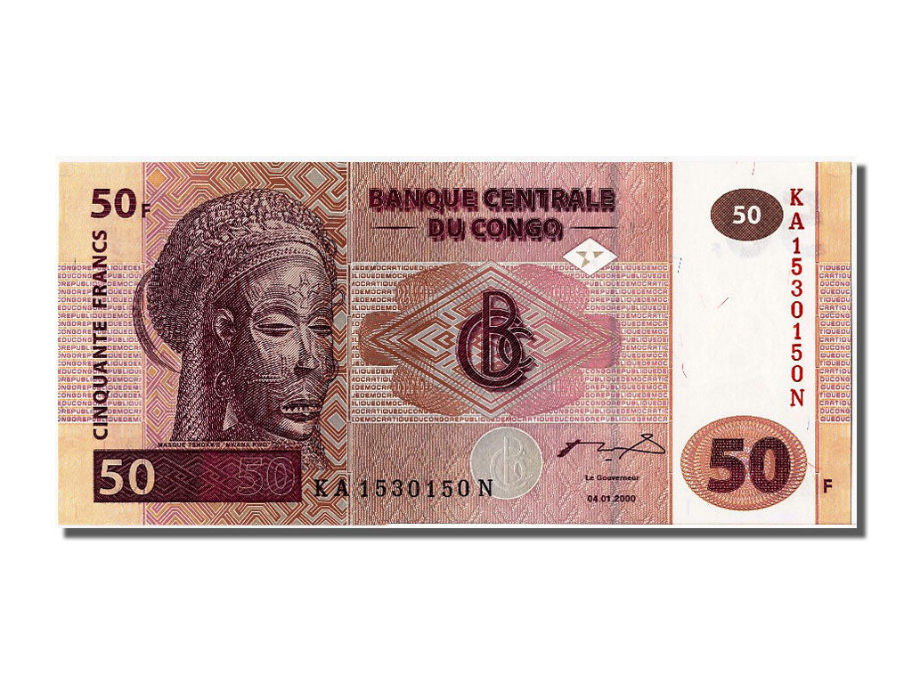 Banknote, Congo Democratic Republic, 50 Francs, 2000, 2000-01-04, UNC(65-70)