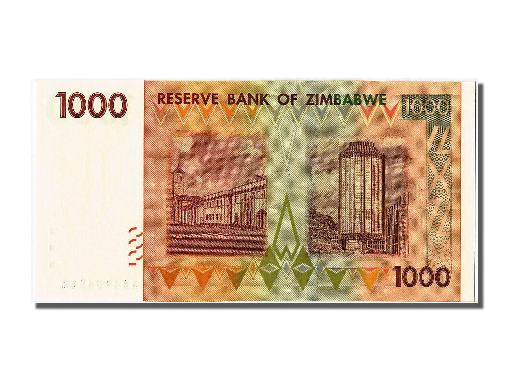 Banconote, Zimbabwe, 1000 Dollars, 2008, 2008-08-01, FDS