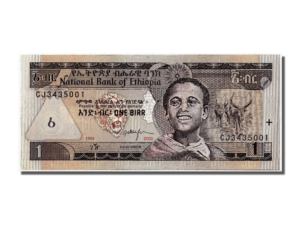 Billete, 1 Birr, 2000, Etiopía, UNC