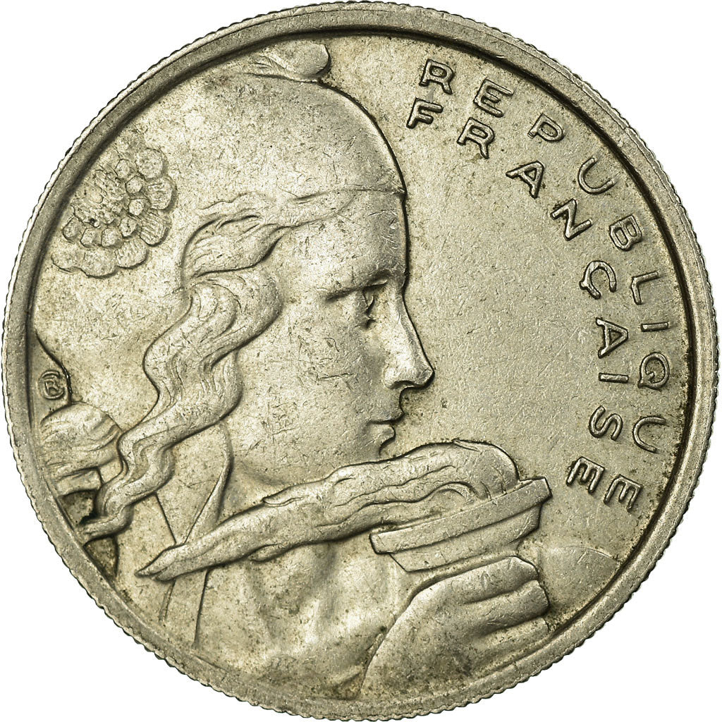 Moneta, Francja, Cochet, 100 Francs, 1958, AU(55-58), Miedź-Nikiel, Gadoury:897