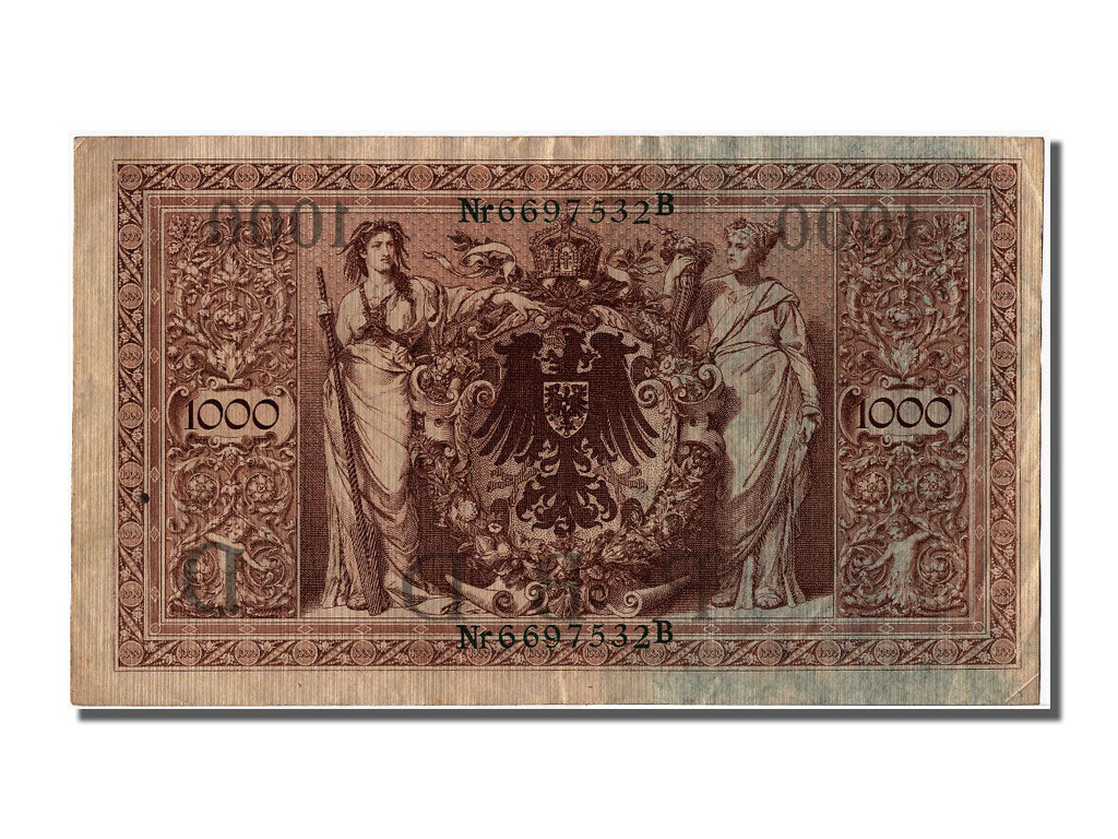 Geldschein, Deutschland, 1000 Mark, 1910, 1910-04-21, UNZ
