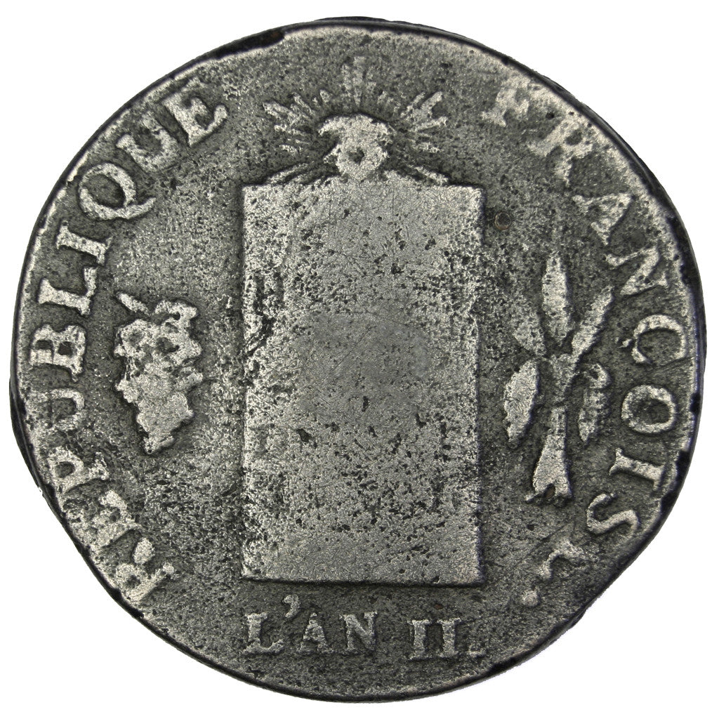 Münze, Frankreich, 2 sols aux balances daté, 2 Sols, 1793, Metz, S, Bronze