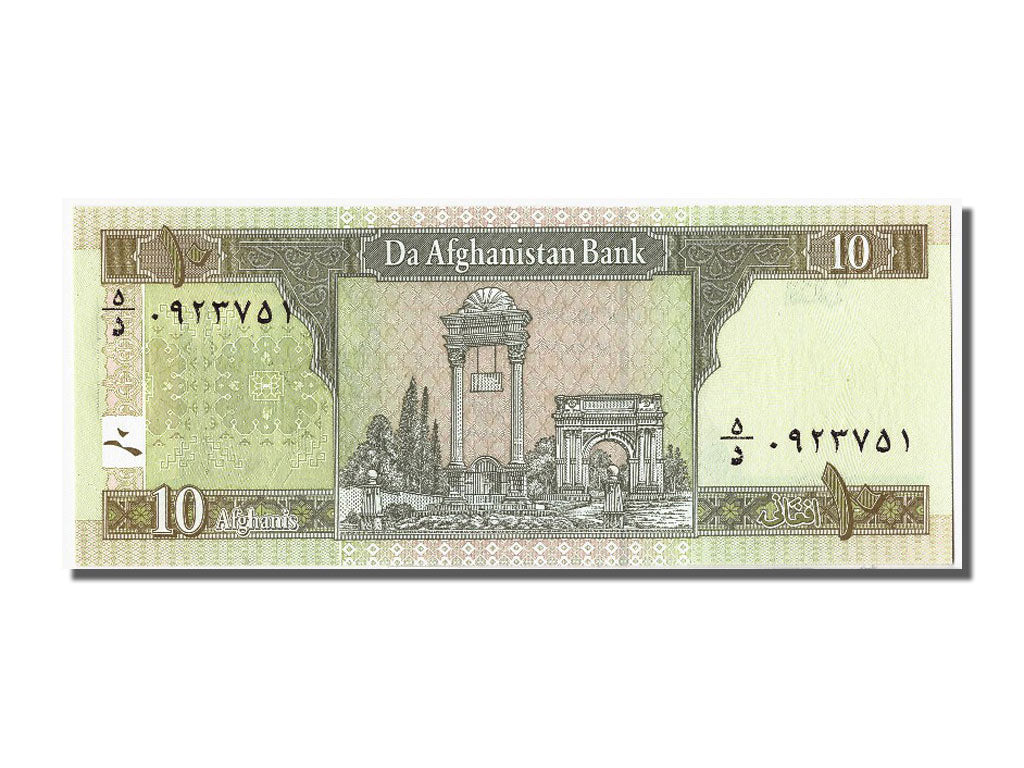 Banconote, Afghanistan, 10 Afghanis, 2004, FDS