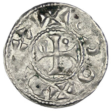 FRANCE, Denarius, Deols, AU(50-53), Silver, 1.19
