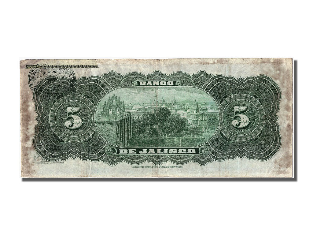 Banknote, Mexico, 5 Pesos, 1914, 1914-03-26, VF(20-25)