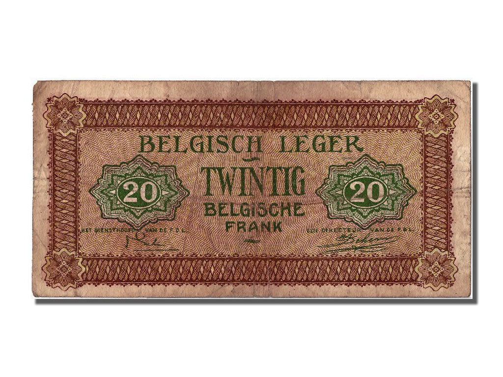 Belgium, 20 Francs, 1946, 1946-08-01, VF(20-25), A 176670