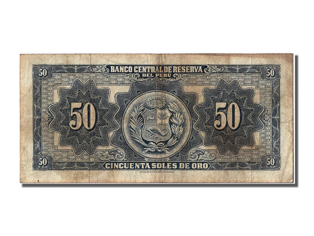 Peru, 50 Soles De Oro, 1963, 1963-09-20, EF(40-45), 361854