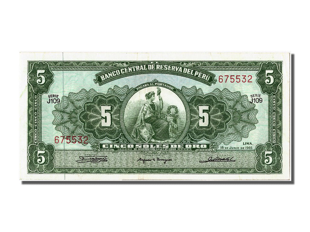 Peru, 5 Soles De Oro, 1965, 1965-06-18, UNC(60-62), 675532