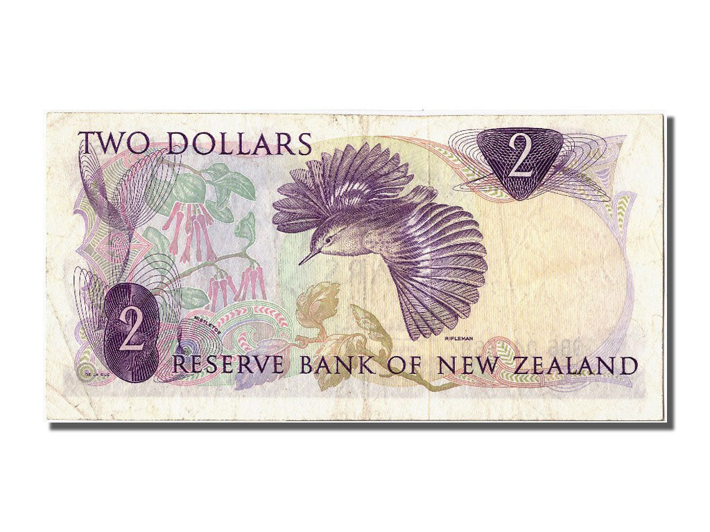 New Zealand, 2 Dollars, KM #164a, AU(50-53), 0B6 042360
