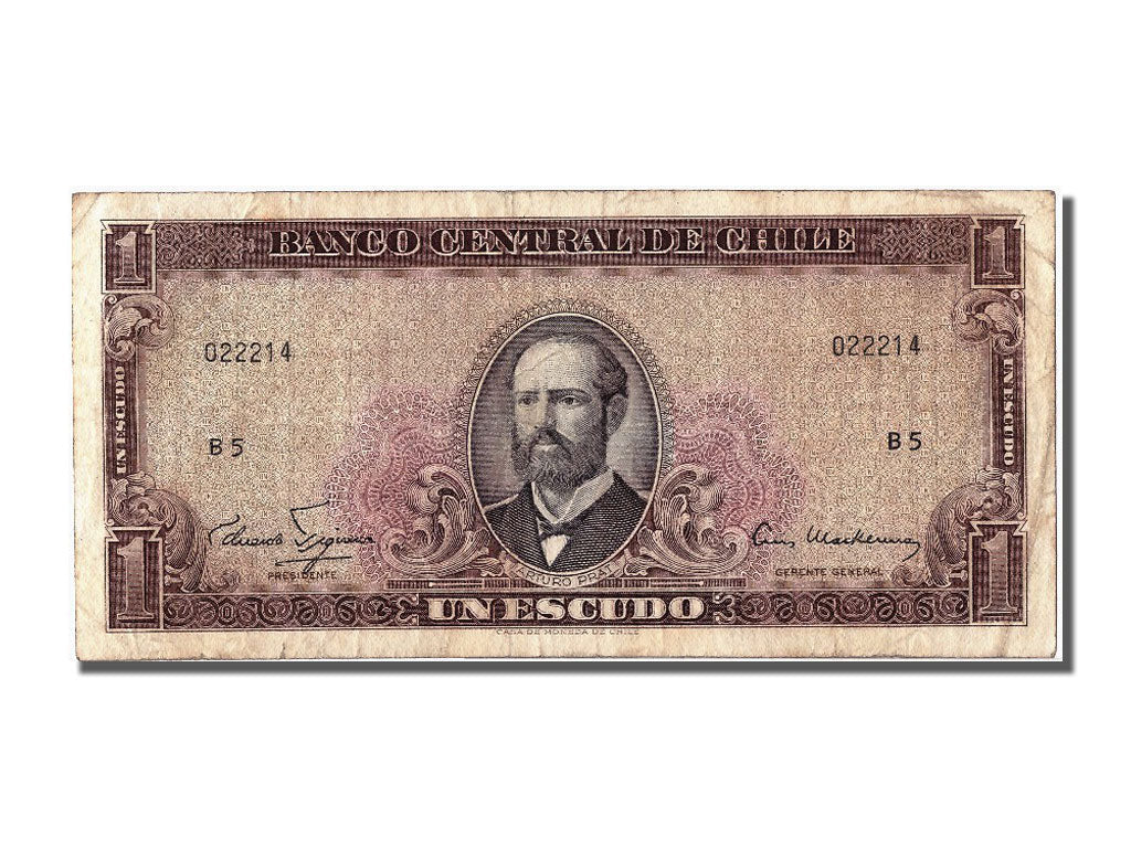 Chile, 1 Escudo, KM #135d, VF(30-35), B5 022214