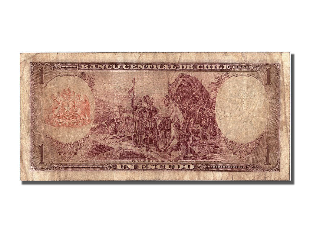 Chile, 1 Escudo, KM #135d, VF(30-35), B5 022214