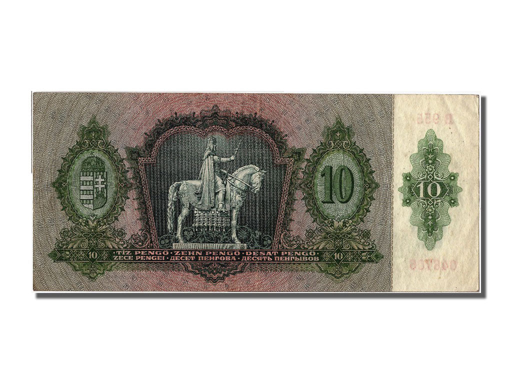 Banknote, Hungary, 10 Pengö, 1936, 1936-12-22, AU(55-58)