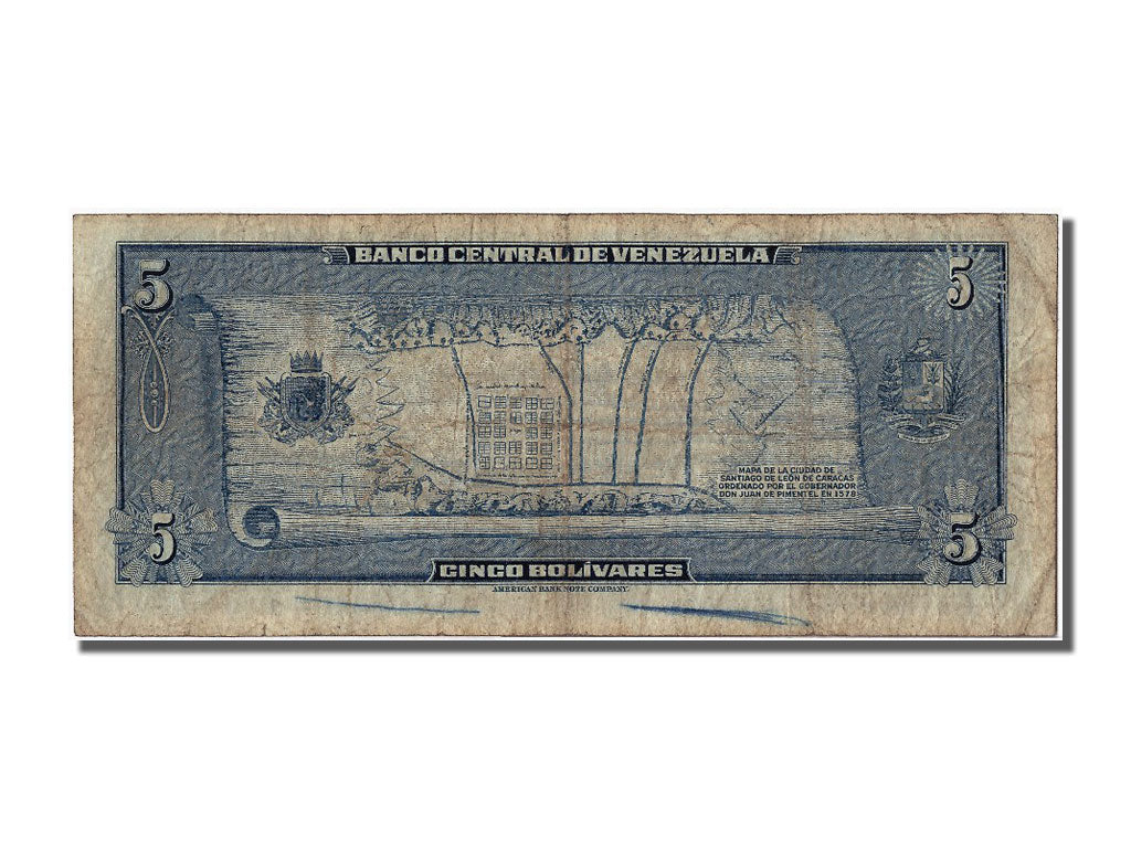 Venezuela, 5 Bolívares, 1966, KM #49, 1966-05-10, VF(20-25), A4101885