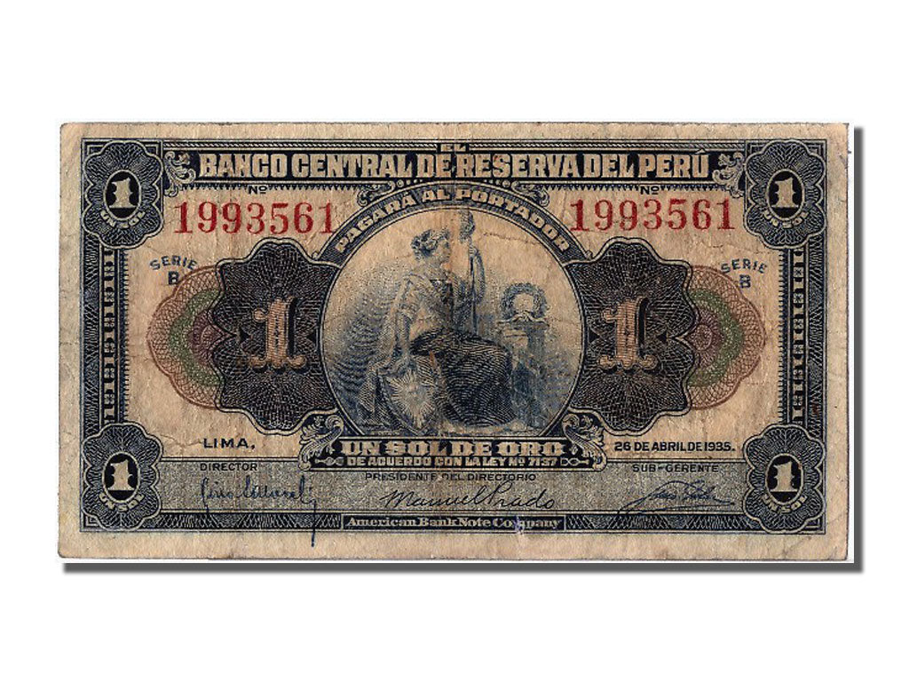 Perù, 1 Sol, 1935, 1935-04-26, MB+