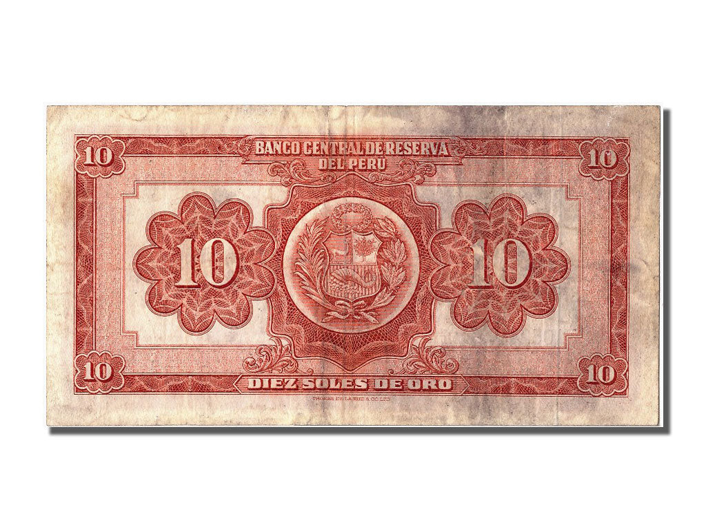 Peru, 10 Soles, 1960, KM #82A, 1960-07-08, EF(40-45), I49 310524